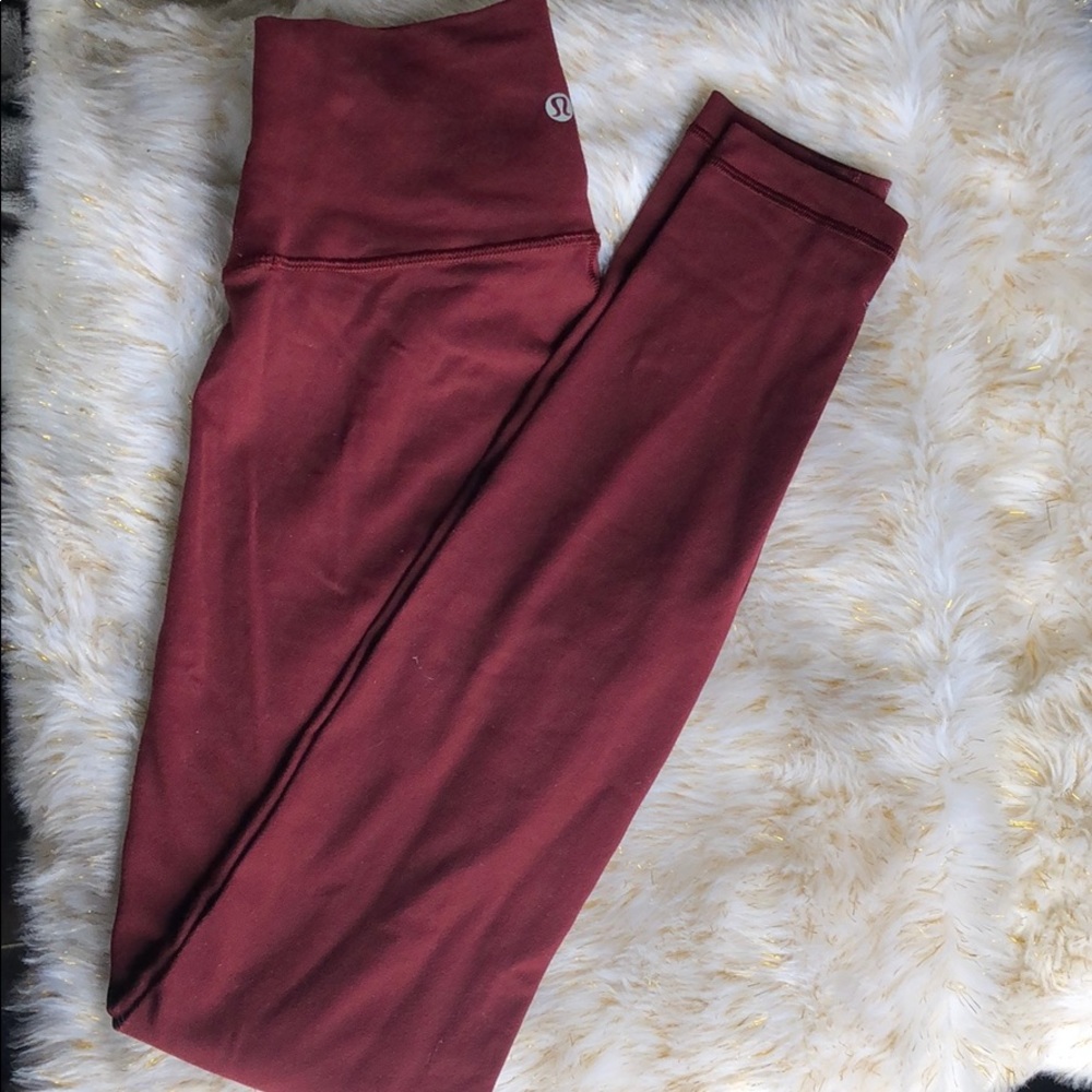 Lululemon maroon leggings